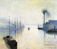 ile lacruix rouen effet de brouillard 1888 Camille Pissarro